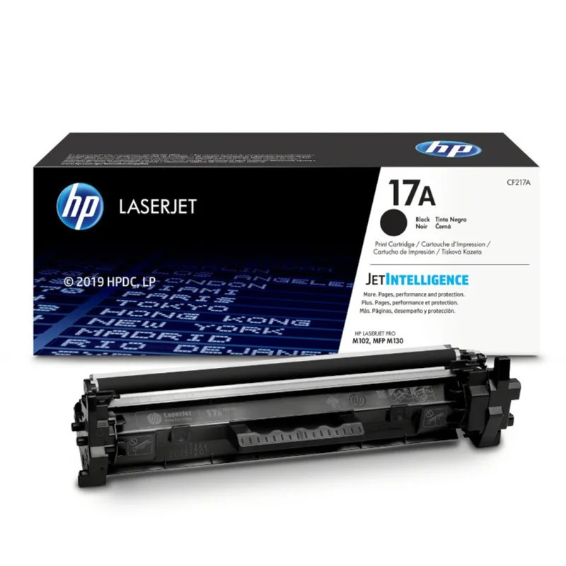HP 17A Black Original LaserJet Toner Cartridge, CF217A