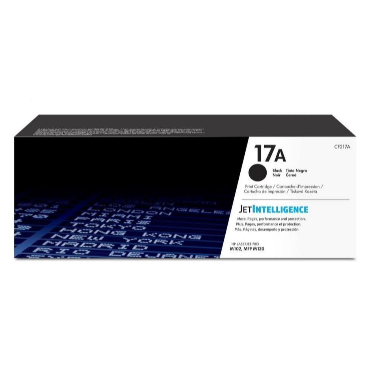 HP 17A Black Original LaserJet Toner Cartridge, CF217A