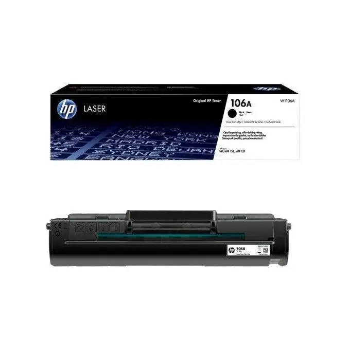 HP 106A Black Original Laser Toner Cartridge (W1106A)